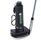 Grooveit "The Wet Club Scrub Golf Water Brush - 3 Year Warranty - Anti-Leak Design - Magnetic Brush with Nylon-Bristle Head - Patented Pump for Easy Cleaning - Wide Cleaning Coverage - Long Lasting