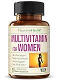 Multivitamin for Women - Womens Multivitamin & Multimineral for Energy, Mood, Hair, Skin, Nails - Daily Vitamins for Women with Vitamin A, B, C, D, E, Zinc, Calcium & Iron. Womens Vitamins Liquid Caps