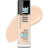 Maybelline Fit Me Matte + Poreless Liquid Oil-Free Foundation Makeup, Natural Ivory, 1 Count (Packaging May Vary)