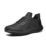 Bruno Marc Men's Non Slip Shoes, Lightweight Mens Work Shoes & Restaurant or Food Service Sneakers,Size 10.5,Black,SBWO2302M