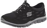 Skechers Sport Women's Gratis Bungee Fashion Sneaker,Black,8 M US