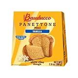 Bauducco Mini Panettone Vanilla, Moist & Fresh Traditional Italian Recipe, Italian Traditional Holiday Cake, 2.8 oz