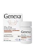 Genexa Flu Fix | Multi-Symptom Flu Remedy for Kids & Adults | Delicious Organic Acai Berry Flavor | Certified Organic & Non-GMO | Homeopathic Remedy Made Clean | 60 Chewable Tablets