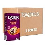 Kellogg's Toasteds Crackers, Harvest Wheat, Ready to Dip Snacks, 48oz Case (6 Count)