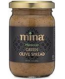 Mina Green Olive Spread, Gourmet Olive Tapenade, 7 oz (200g) - Premium Olive Spread made with Moroccan Green Olives, Perfect for Appetizers, Pasta, Dips, and More