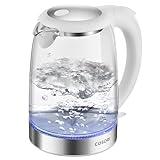 COSORI Electric Kettle, No Plastic Contact with Water, 1.7L/1500W, Stainless Steel Inner Lid & Filter, Tea Kettle For Coffee & Tea, Hot Water Kettle Teapot Boiler & Heater, Automatic Shut Off, White