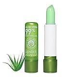 Eliversion Aloe Vera Lipstick, Magic Temperature PH Color Changing Moisturizing Lipstick, Tinted Lip Balm, Lip Tint, Lip Makeup, Glossier Lip Balm, Natural Lasting Moisturizing Lipstick for Women