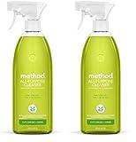 Method All-Purpose Cleaner Spray, Lime + Sea Salt, Plant-Based and Biodegradable Formula Perfect for Most Counters, Tiles, Stone, and More, 28 oz Spray Bottles, (Pack of 2)