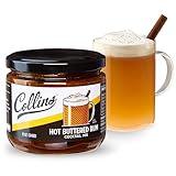 Collins Hot Buttered Rum Mix | Made With Brown Sugar and Butter with Vanilla and Rum Flavors | Hot Cocktail Recipe Ingredient, 12 fl oz