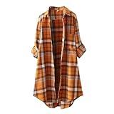 Labor Day Deals 2024 Sales Today Clearance Prime only Friday Fall Cardigan for Women Fall Fashion 2024 Plus Size Open Front Roll Up Sleeve Button Down Plaid Tops Casual Comfy Shirts Sales 2024