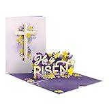 Lovepop He is Risen Pop-Up Easter Card - Fun Spring 3D Greeting Card Gift - Religious Happy Easter Cards for Boys, Girls, Men, and Women - Measures 5" x 7"