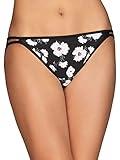 Vanity Fair Women's Illumination String Bikini Panties, Silky Stretch & Satin Trim, Nightfall Print, 7