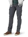 Wrangler Authentics mens Regular Tapered Cargo Pants, Pewter, 42W x 32L US