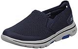 Skechers Men's Gowalk 5-Elastic Stretch Athletic Slip-on Casual Loafer Walking Shoe Sneaker, Navy, 12 X-Wide