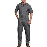 Dickies mens Short-sleeve overalls and coveralls workwear apparel, Gray, Large US