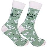 FUNATIC Plant Mom Socks for Women | Fun Spring Gift Idea with Gardening Saying | Unique Novelty Growing Enthusiast Accessory | Best Home Grower Related Item | Great Outdoors Theme Nature Lover Apparel