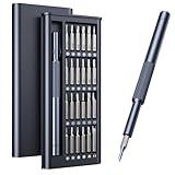 AXTH 25-in-1 Small Precision Screwdriver Set, Professional Magnetic Mini Repair Tool Kit for Phone, Computer, Watch, Laptop, Macbook, Ring Doorbell, Eyeglass, Electronic, [Bearing Steel] Screw Driver