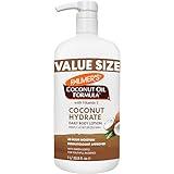 Palmer's Coconut Oil Formula Body Lotion for Dry Skin, Hand & Body Moisturizer with Green Coffee Extract & Vitamin E, Value Size Pump Bottle, 33.8 Fl Oz (Pack of 1)