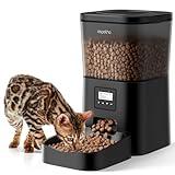 Espelho Automatic Cat Food Dispenser: Automatic Cat Feeder- 4L Timed Pet Feeder 1-6 Meals Portion Control for Cat& Small Dog| Auto Cat Feeder Freshness and Safety Dry Food with 10S Voice Record