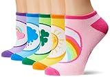 Care Bears womens Care Bears 5 Pack No Show Casual Sock, Assorted Bright, 11-Sep US