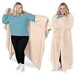 Dreamighty Wearable Blanket with Sleeves for Women and Men - Cozy Wearable Blanket Adult, Top 10 Gifts for Her, Gifts for Wife, Gifts for Girlfriend, Birthday Gifts for Women Who Have Everything Cream