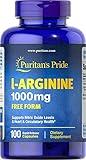 Puritan's Pride L-arginine 1000 Mg Capsules, 100 Count, White, (4332490165)