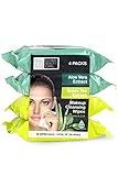 Global Beauty Care Cleansing Makeup Removal Cloth Wipes Bulk - Great for travel toiletries - 120 Count (4-Pack) (Aloe Vera & Green Tea)