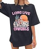 Cowgirl Western Shirts for Women Country Music Outfits Summer Vacation Short Sleeves Tops Grey