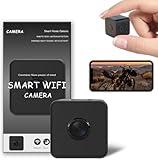 Hidden Camera - 1080P Indoor Camera - Nanny Camera - Best Mini Camera - WiFi Wireless Camera - Home Camera for Pet/Baby - Live Video Recorder with Night Vision - Full HD Surveillance Camerar (Black)