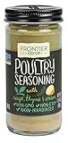 Frontier Co-op Salt-free Poultry Seasoning, 1.34 Ounce Bottle, Blend of Sage, Thyme & Onion, Perfect for Poultry & Stuffing