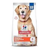 Hill's Science Diet Perfect Digestion, Senior Adult 7+, Digestive Support, Dry Dog Food, Chicken, Brown Rice, & Whole Oats, 22 lb Bag