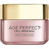 L'Oreal Paris Skincare Age Perfect Rosy Tone Face Mask With Aha and imperial peony for Rosy, Radiant Skin, 1.7 Oz