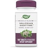 Nature's Way Valerian Nighttime, Herbal Sleep Aid*, 320 mg per Serving of Valerian Extract, Gluten-Free, 100 Tablets