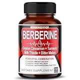 Berberine Supplement - Enhanced with Ceylon Cinnamon, Turmeric, Milk Thistle, Bitter Melon for Digestion, Immunity & Weight Managament (150 count (pack of 1))