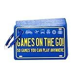 Games on the Go by Continuum Games - Portable Roadtrip Family Games to Challenge and Entertain for 2+ players , Blue