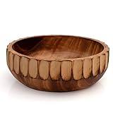 Handmade 6 x 2" Decorative Mango Wood Snack Serving Bowl For Dry Fruits Chips Coffee Table Countertop Display Key Bowl Tableware Kitchen Living Room Home Decor Accents Dinnerware