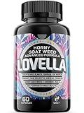 Hornygoatweed Women - Libido Booster for Women, Mood, Energy & Hormone Balance for Women w. Maca Root - Female Libido Booster w. Ginseng - Libido Supplement for Women w. Tribulus terrestris -60ct USA