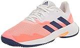 adidas Women's Courtjam Control Tennis Shoe, Acid Red/Legacy Indigo/Turbo, 6.5