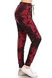 JGA-R956-S Women's Popular Print Jogger Pants w/Pockets, Small