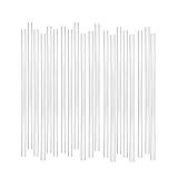 Disposable Plastic Drinking Straws - Straight - 7.75" Long (Clear, 250)