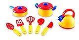 Learning Resources Pretend & Play Cooking Set - 10 Pieces, Ages 3+ Pretend Play Food for Toddlers, Preschool Learning Toys, Kitchen Play Toys for Kids