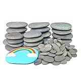 lifetop 120PCS Painting Rocks, DIY Rocks Flat & Smooth Kindness Rocks for Arts, Crafts, Decoration, Medium/Small/Tiny Rocks for Painting,Hand Picked for Painting Rocks…