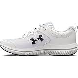 Under Armour Women's Charged Assert 10, (104) White/White/Black, 8, US