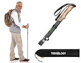 TREKOLOGY Trekking Poles for Hiking Poles Collapsible Lightweight Hiking Sticks Hiking Poles for Men Walking Sticks for Hiking Sticks for Women Walking Poles Hiking Poles for Women TREKZ SE