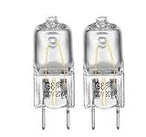 Light Bulb for GE Microwave Oven - Halogen Light Bulb Fits for GE Samsung Kenmore Elite Maytag Over the Stove Range Microwave, Night Light/Stove Light Bulb for GE microwave, Replaces WB25X10019, 2Pack