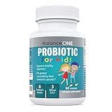 Balance ONE Probiotic for Kids, 2 Month Supply, Children’s Gut Health and Digestive Support, Time Release 15x More Effective, Shelf Stable, Sugar Free Kids Probiotic, 60 Easy to Swallow Tablets