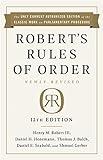 Robert's Rules of Order Newly Revised, 12th edition