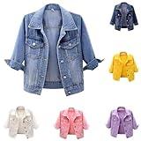 Prime Of Day Deals Today 2024,Peime Deals Today Clearance Peime Deals Today,Jackets For Women 2024 Plus Size Casual 3/4 Sleeve Short Denim Jacket Basic Lapel Button Down Cropped Coat