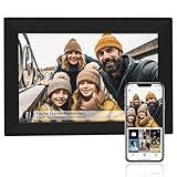 10.1 Inch WiFi Digital Picture Frame, Smart Electronic Digital Photo Frame with Free Storage and 1280 * 800 Touch Screen, Instantly Share Photos and Video