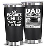 NewEleven Gifts For Dad - Birthday Gifts For Dad From Daughter, Son, Kids - Husband Gifts - Birthday Present Ideas For Father, Husband, New Dad, Bonus Dad From Daughter, Son - 20 Oz Tumbler